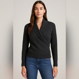 Anthropologie Merino Wool and Baby Alpaca  Wrap Sweater